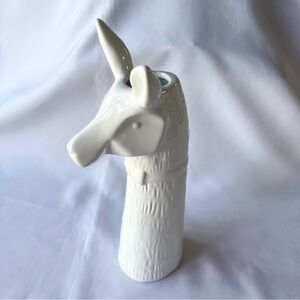 Llama Head Ceramic Vase Decorative Accent